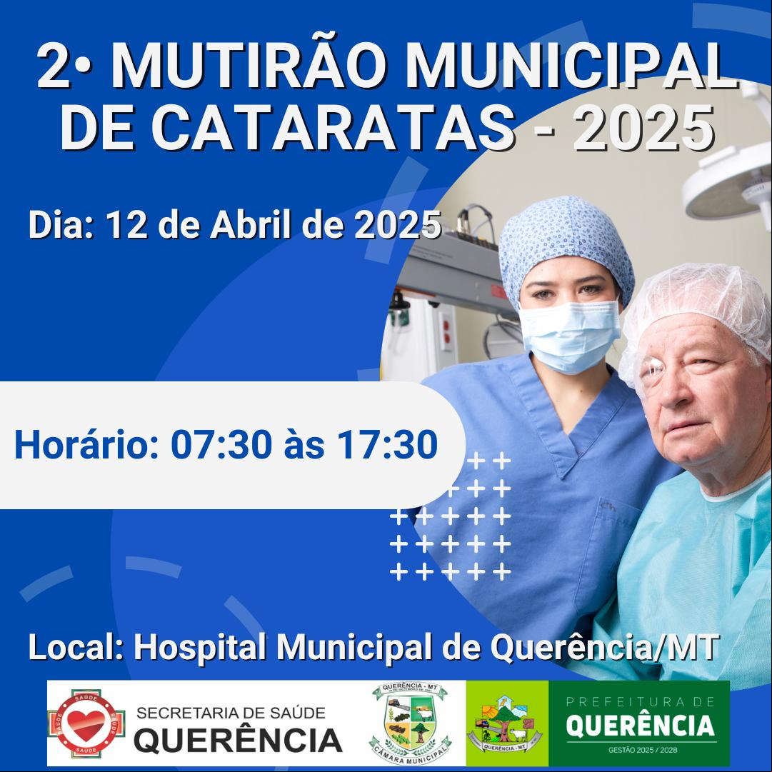 Foto Reprodução Querência realiza II Mutirão da Catarata e ações de saúde na praça neste sábado (12)